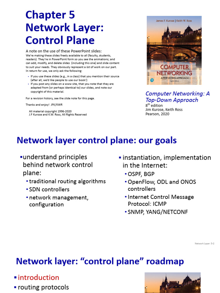 5. Network Layer - Control Plane.pptx | PDF | Routing | Computer Network