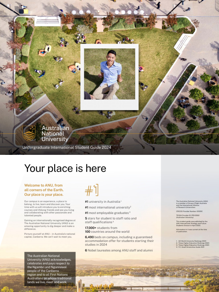 ANU International Student Guide 2024 | PDF | Bachelor's Degree ...