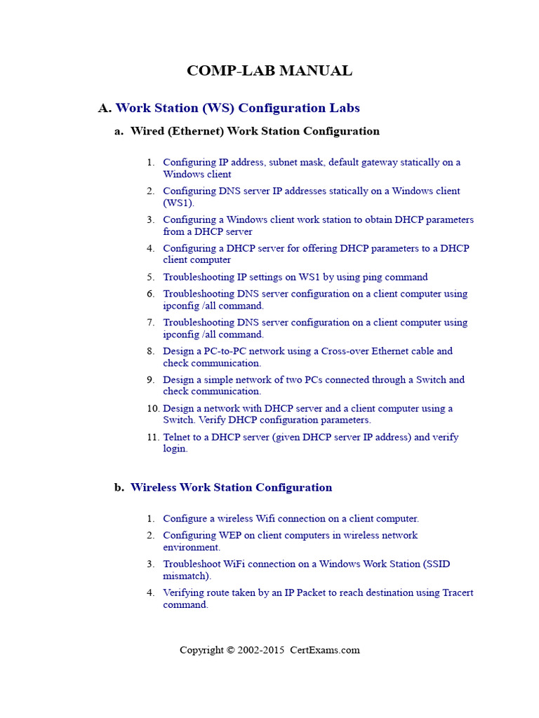 Complab Manual | PDF | Ip Address | Computer Network