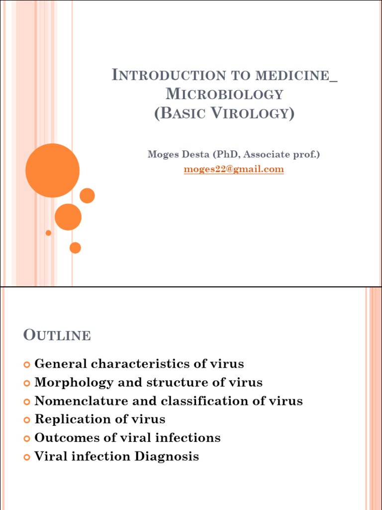 Introduction to Basic Virology Concepts | PDF | Virus | Sense ...