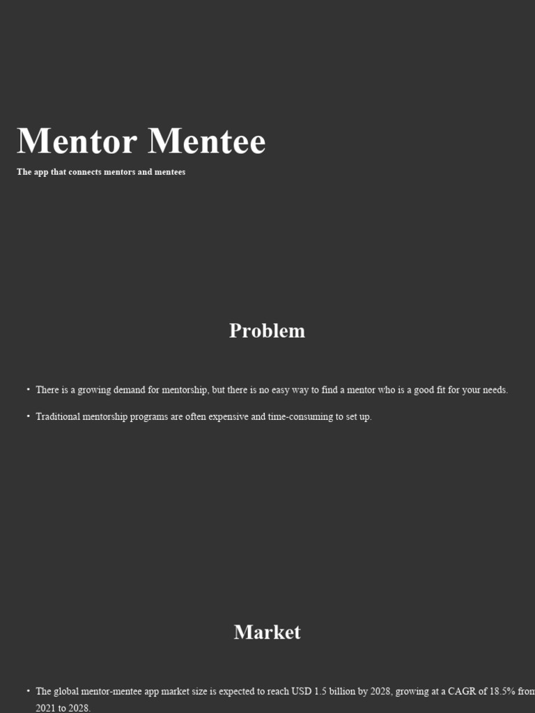 Mentor Mentee App for Personalized Guidance | PDF