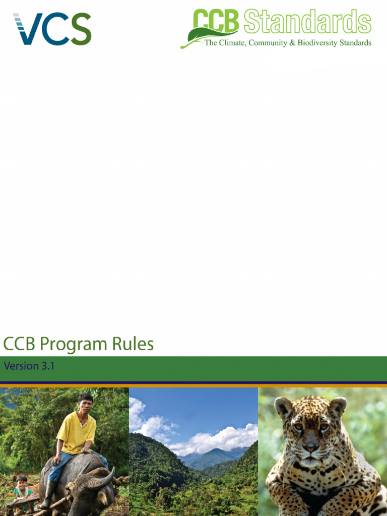 CCB Program Rules v3.1 | PDF | Natural Environment