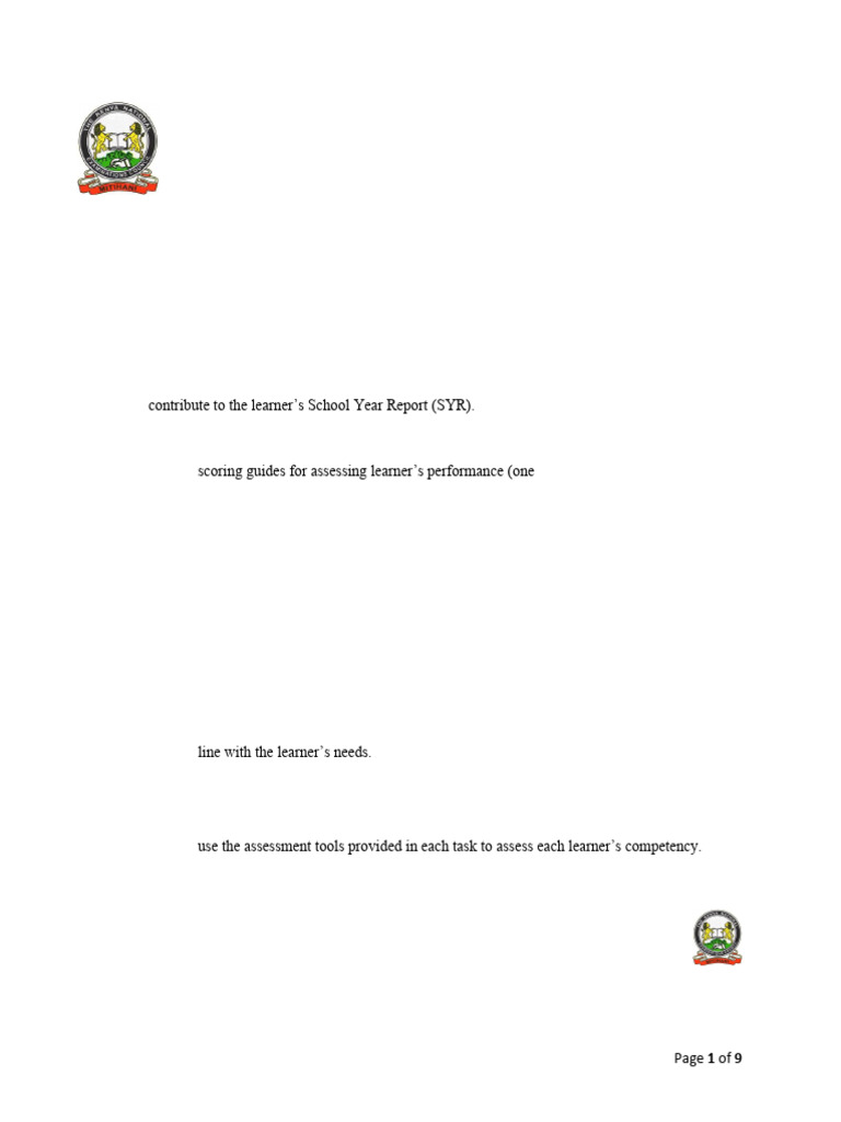 2024 Kenya SBA: Communication Skills Assessment | PDF | Learning | Teachers