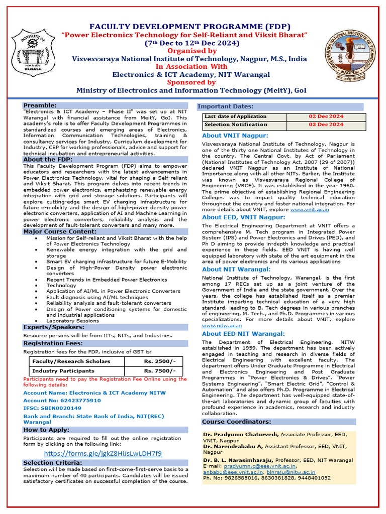 FDP on Power Electronics Technology | PDF | Engineering