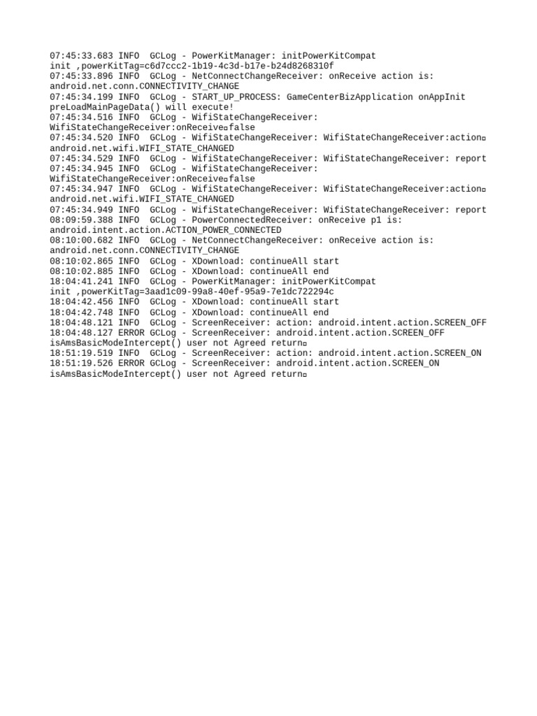 Android Connectivity and Power Log Insights | PDF