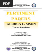 Ear Tag Template for DepEd Documents | PDF