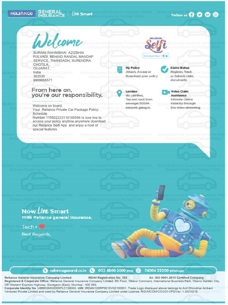 Reli FW Comprehensive Mh3oxi3dur7 1696852886379 | PDF | Insurance ...