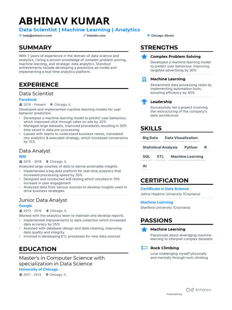 Data Scientist with Machine Learning Expertise | PDF | Data Science ...