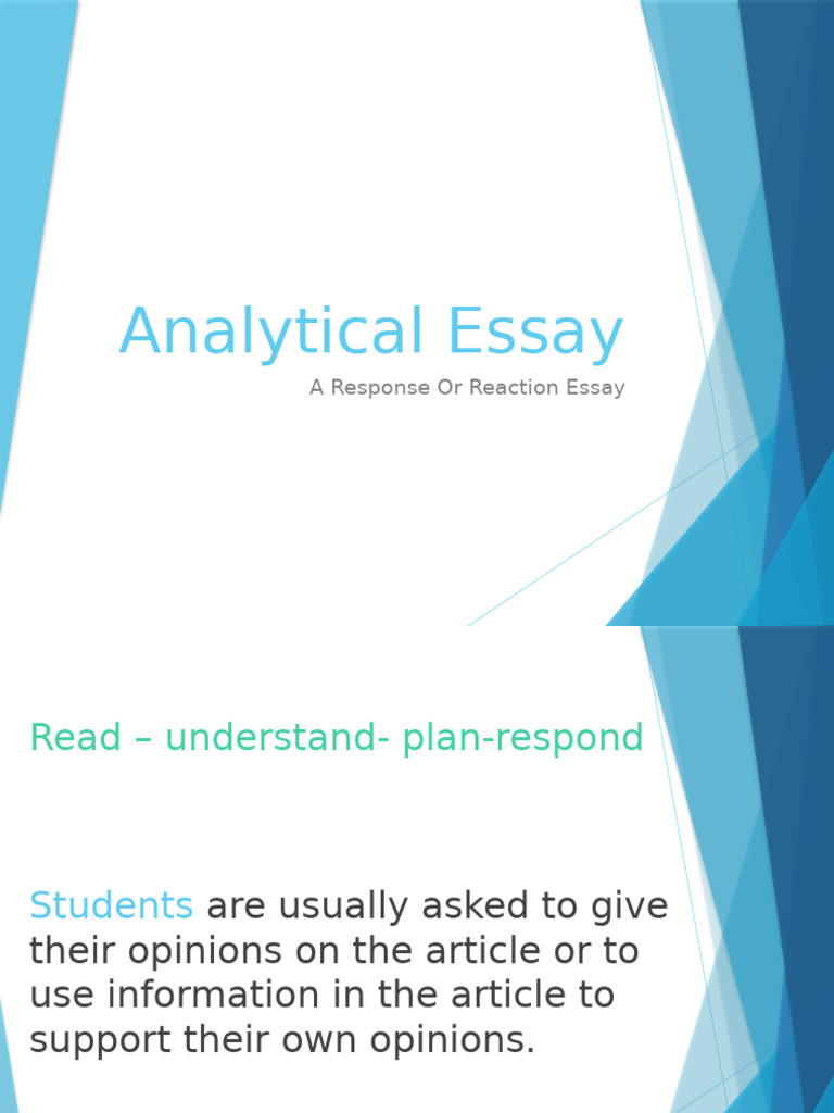 Analytical Essay | PDF