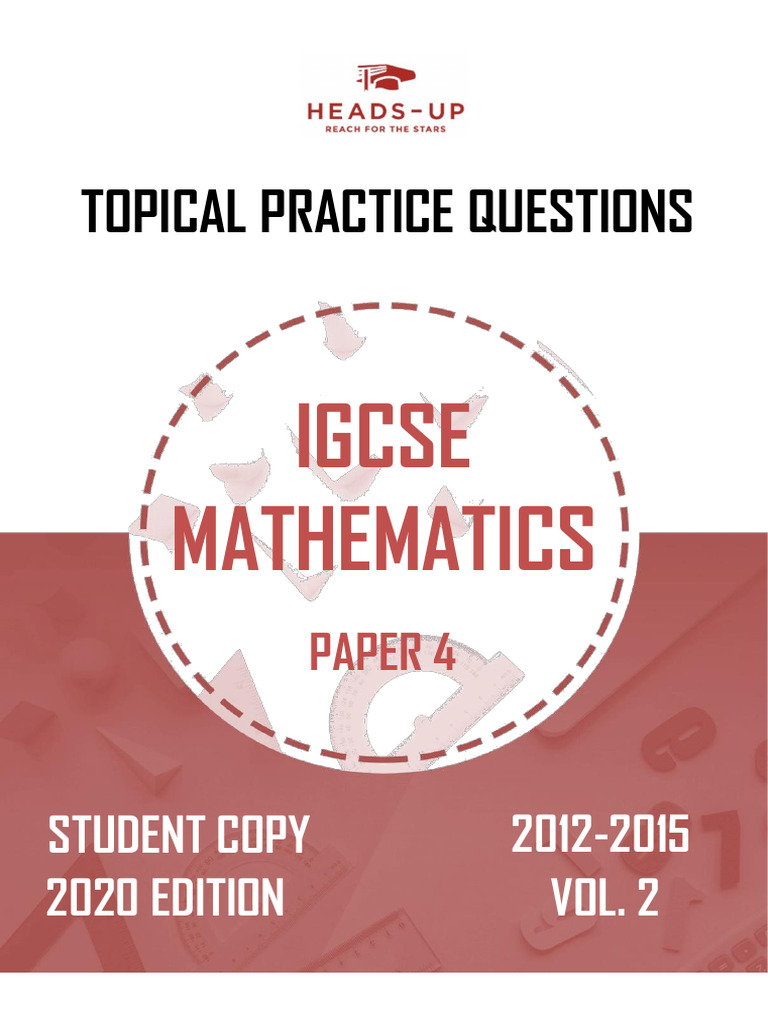 IGCSE Mathematics Paper 4 Practice | PDF | Equations | Mathematics