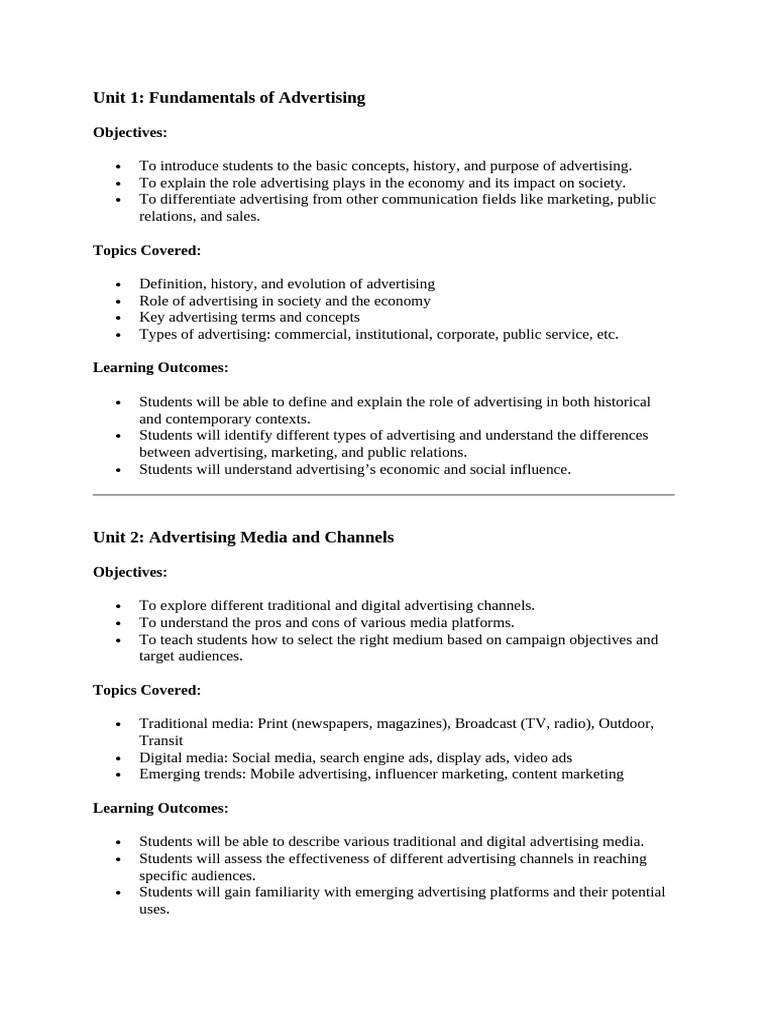 Advertising Fundamentals and Strategies | PDF | Advertising | Online ...