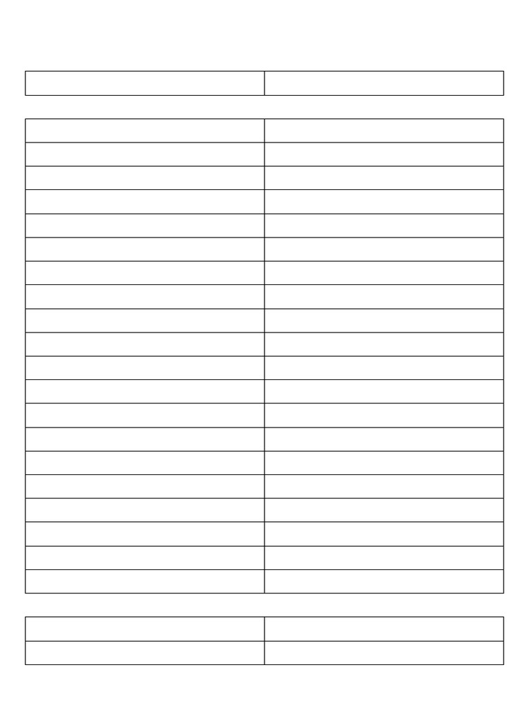 German Vocabulary Tabular Format | PDF