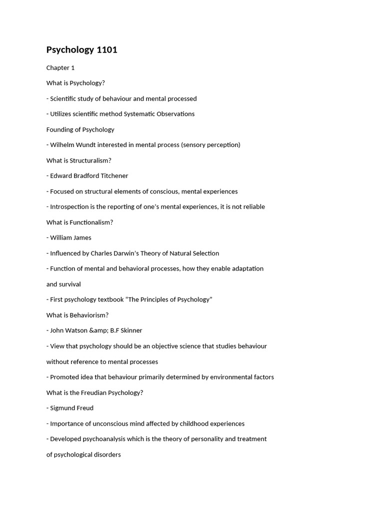 Introduction to Psychology Concepts | PDF | Perception | Motor Neuron