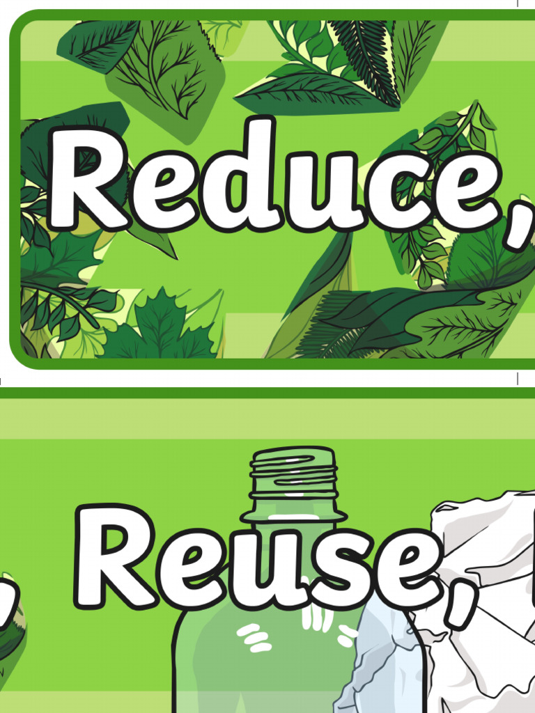 Eco and Recycling Reduce Reuse Recycle Display Banner (Australia ...