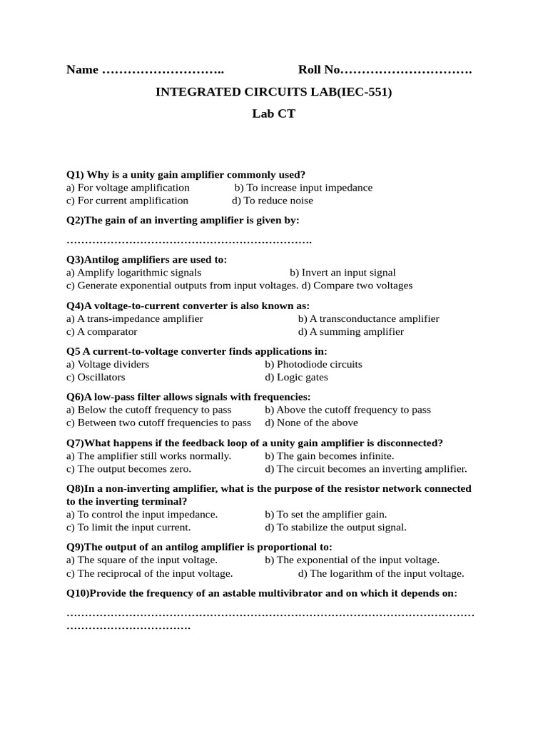 Integrated circuits lab pdf