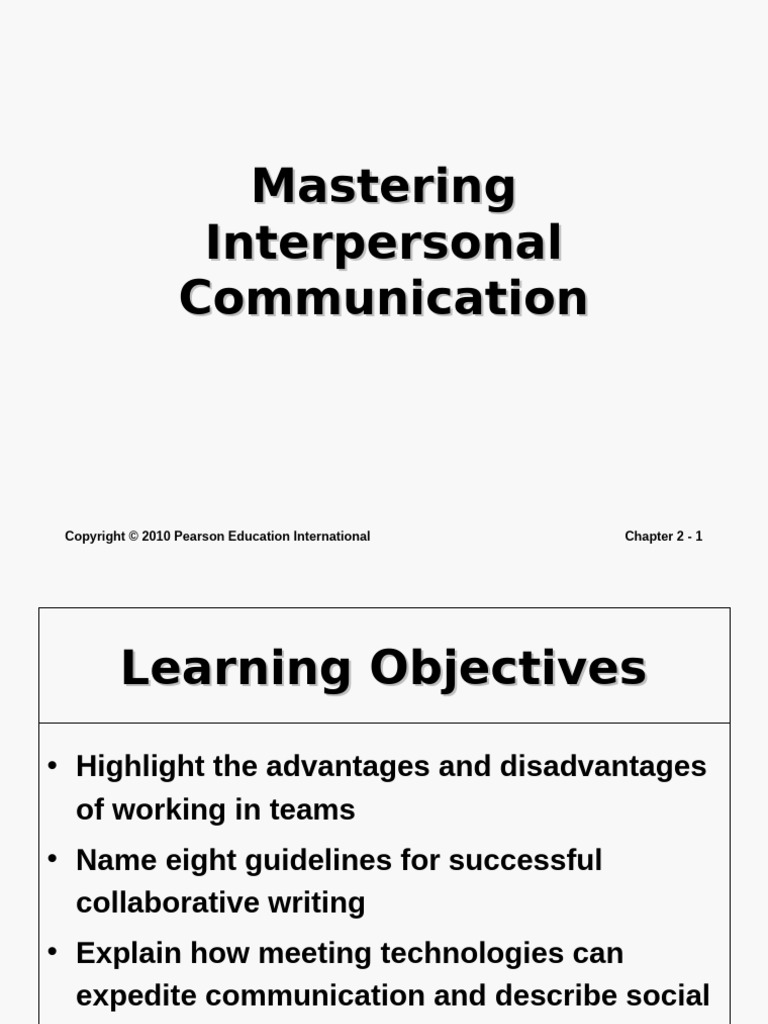 chanpter 2 | PDF | Nonverbal Communication | Communication