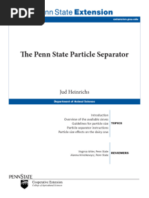 The Penn State Particle Separator