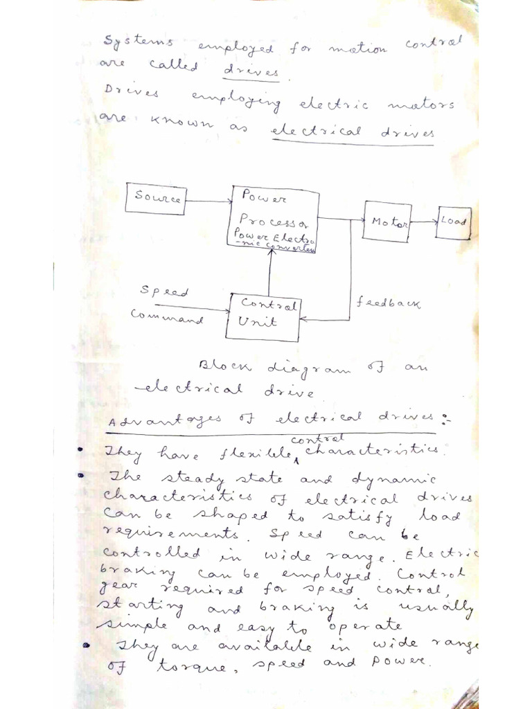 Nm sir drives notes 6th sem pdf