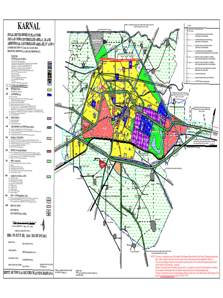 Karnal Master Plan 2025 Overview | PDF | Urbanization