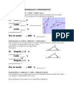 TRIANGULOS CONGRUENTES Ejercicios