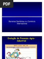 Barreiras sanitárias e o comércio internacional