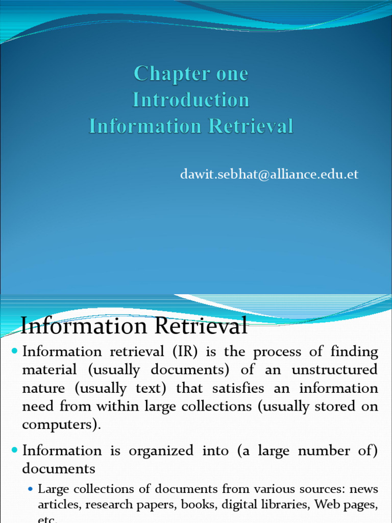 Introduction to Information Retrieval | PDF | Information Retrieval ...