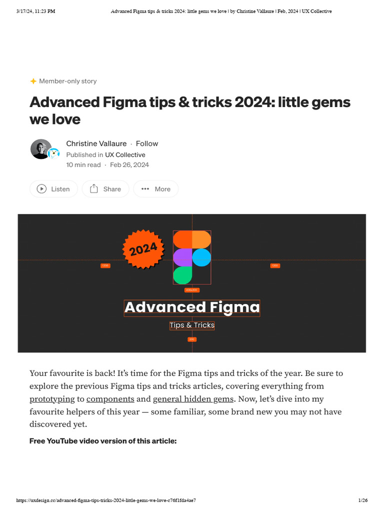 Advanced Figma Tips & Tricks 2024 - Little Gems We Love - by Christine ...