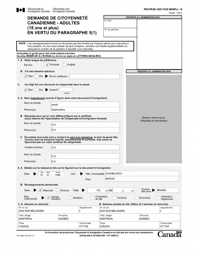 Formulaire Cit 0002 Pdf _ CIT 0027 F : Retrait d’une demande de ...