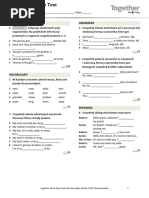 Together kl6 U3 Unit Test Standard B | PDF