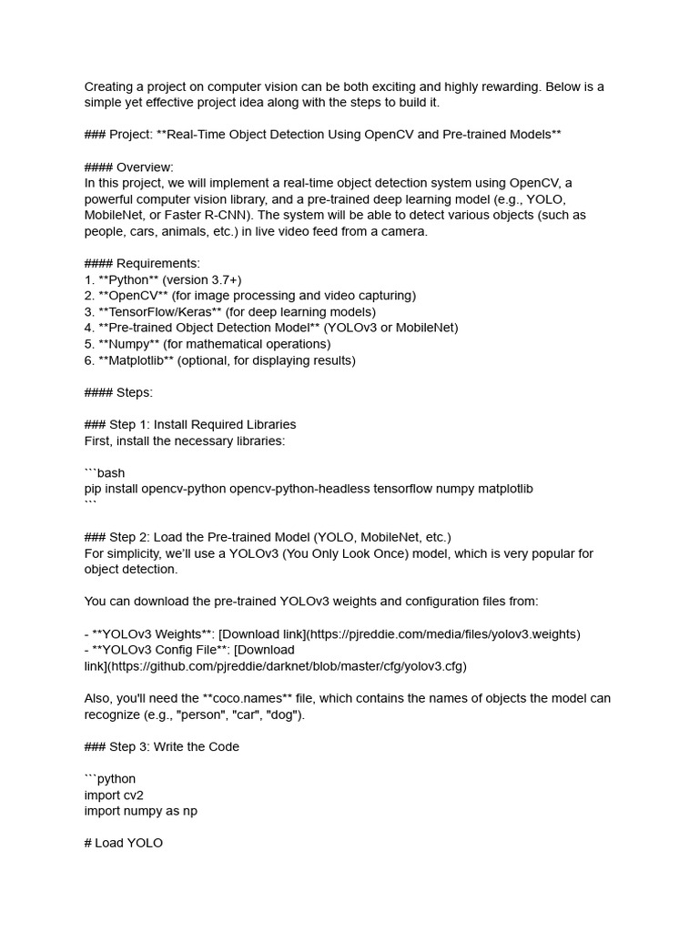 Untitled document | PDF | Library (Computing) | Computer Vision