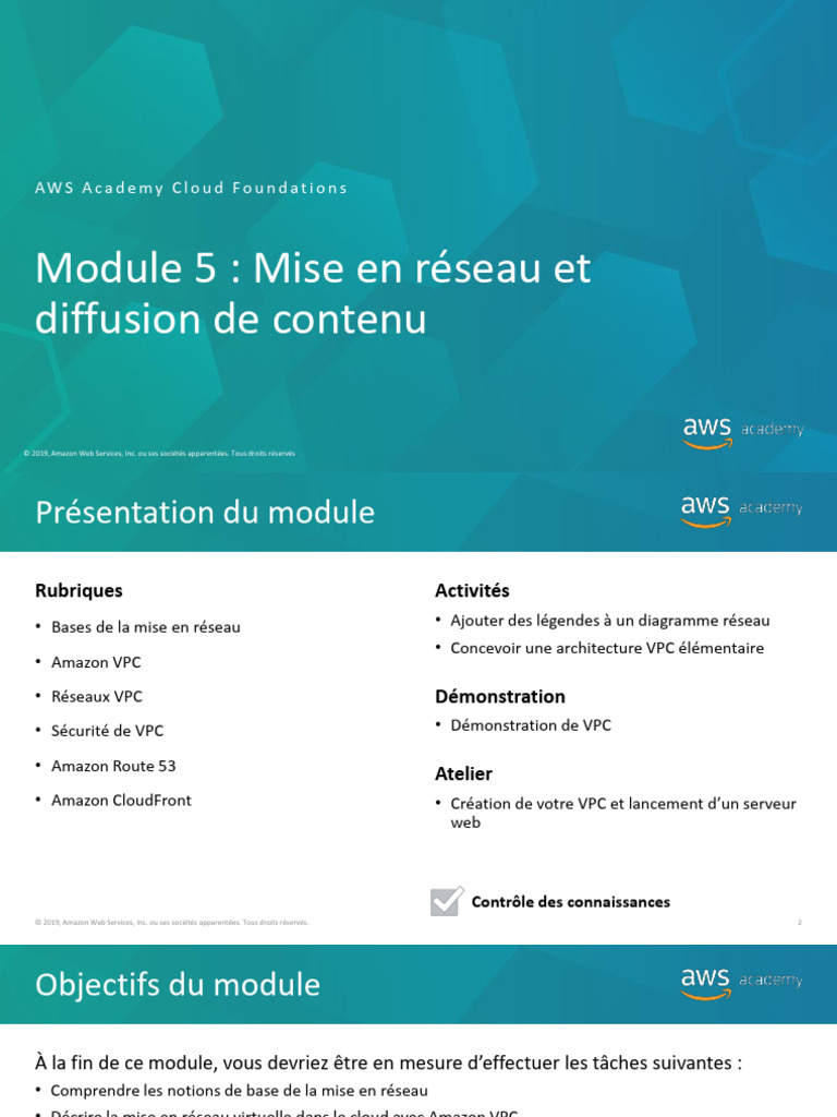 Réseautage et VPC dans AWS Cloud | PDF | Adresse IP | Amazon Web Services