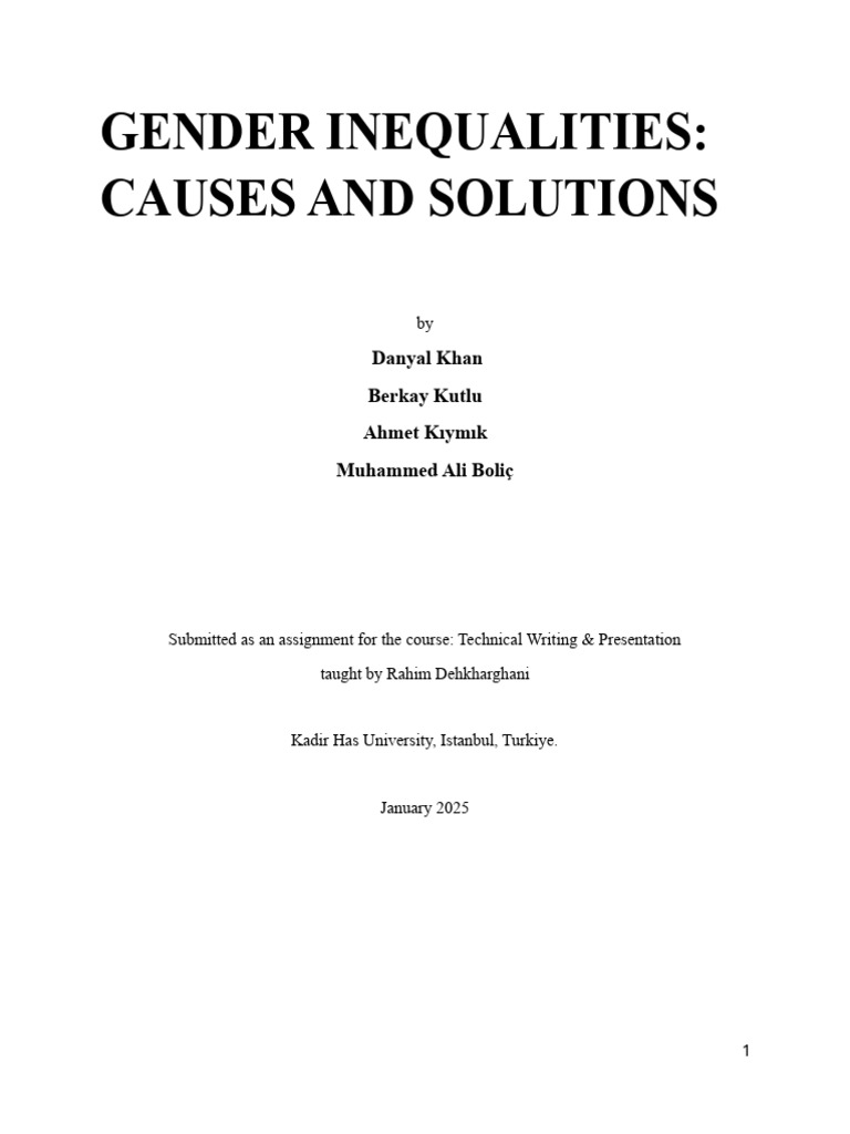 Berkay kutlu written pdf violence gender inequality