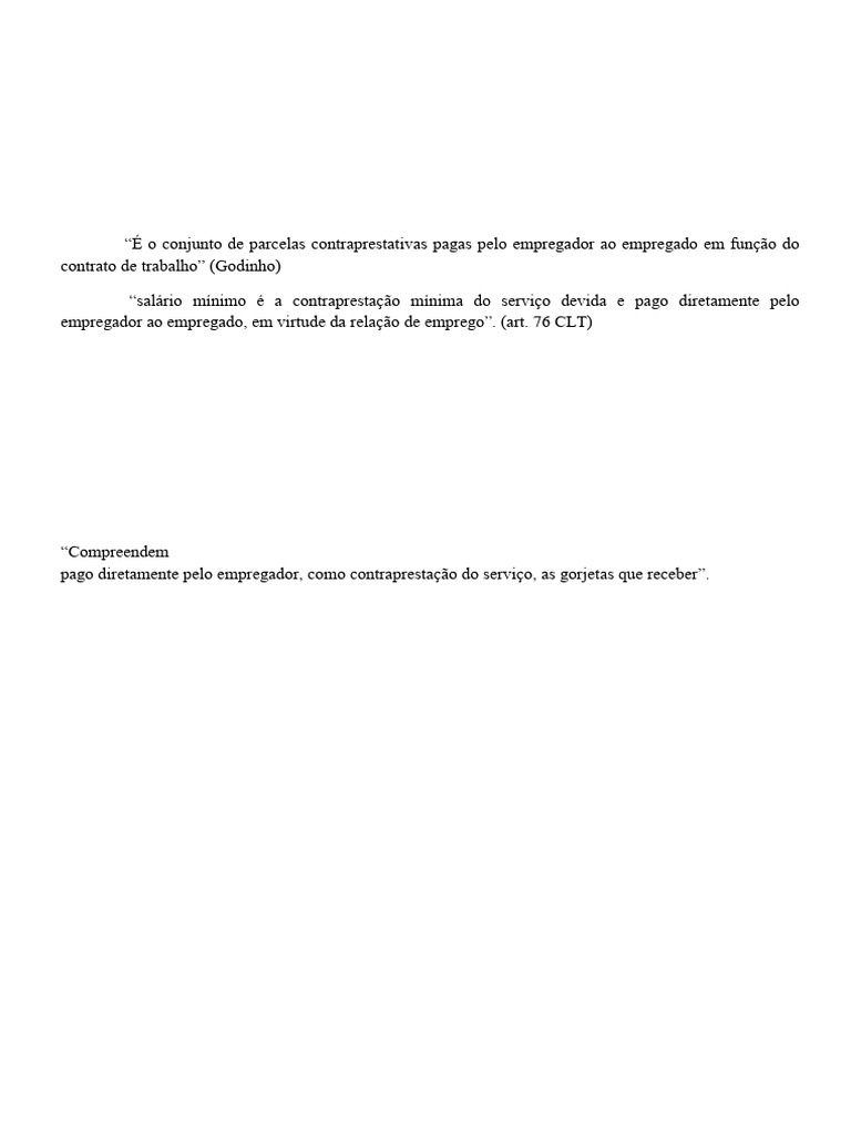 Lei 13419/2017 e Remuneração Trabalhista | PDF | Salário | Gorjeta