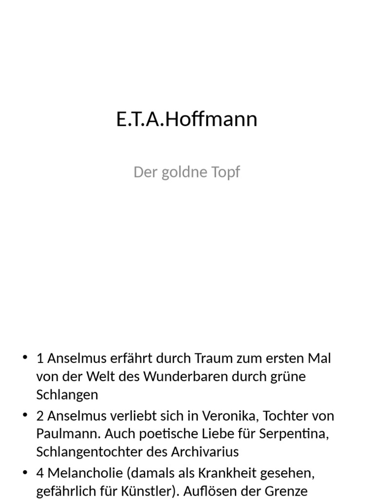 Goldne Topf | PDF