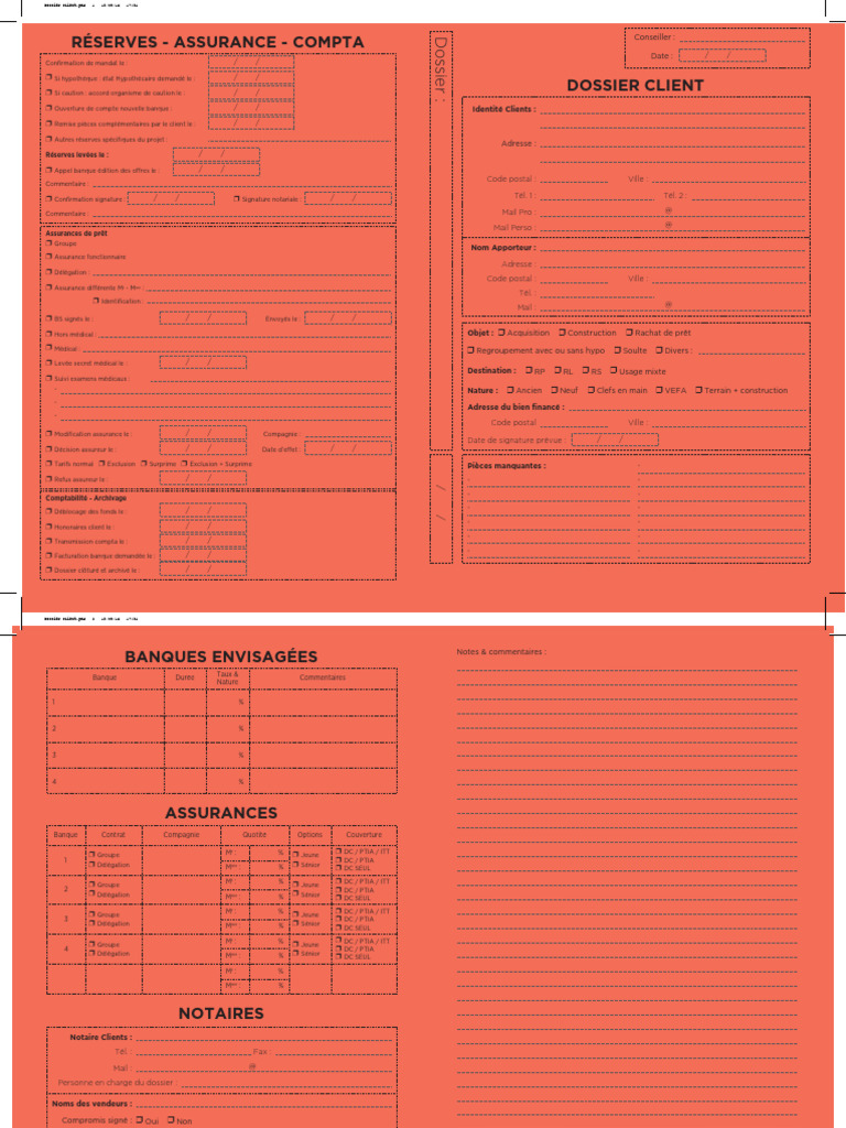 Dossier Client : Assurances et Comptabilité | PDF | Assurance | Business