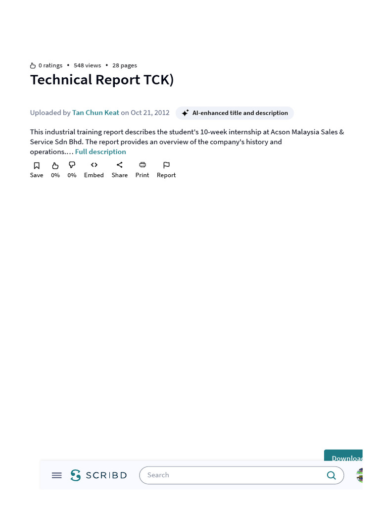 TechnicalReportTCK) PDFAirConditioningHvac 1737372772832 | PDF | Online ...