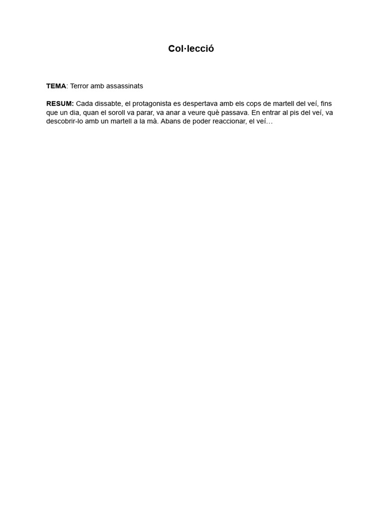 Col Lecció | PDF