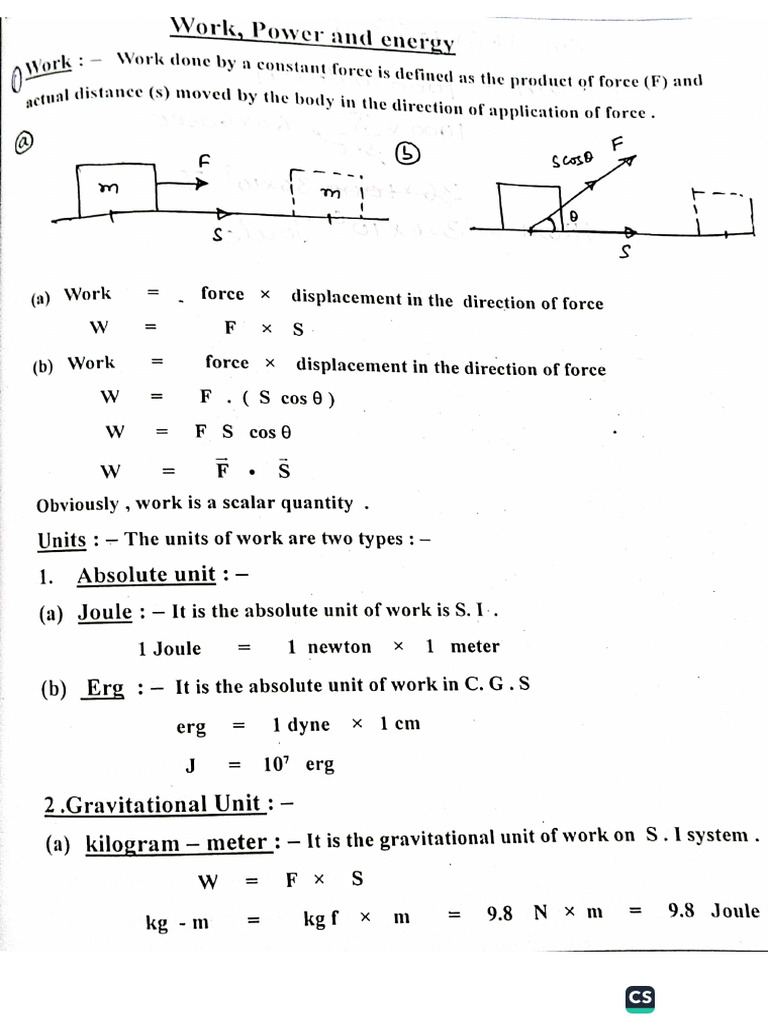 Work Energy and Power | PDF