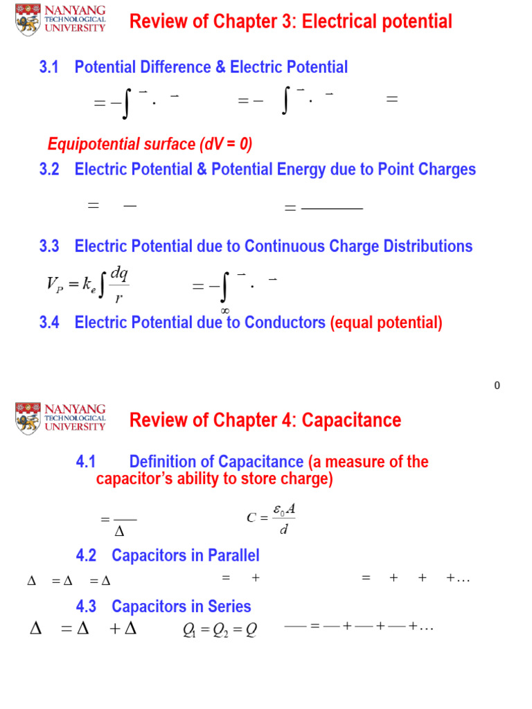 EM Lecture Note 4(1) | PDF | Capacitor | Magnetic Field