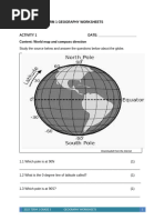 Grade 5 Geography Term 2 Worksheets | PDF | Hydrology | Physical Geography