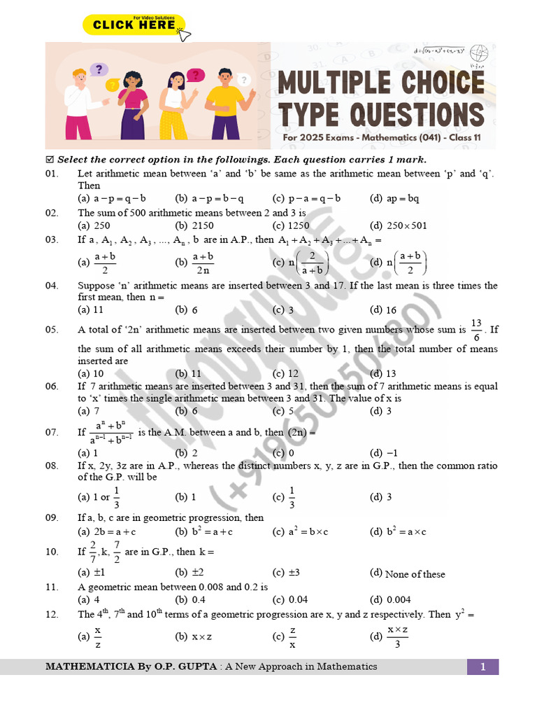 Solving Arithmetic Progression Problems | PDF | Mean | Mathematics