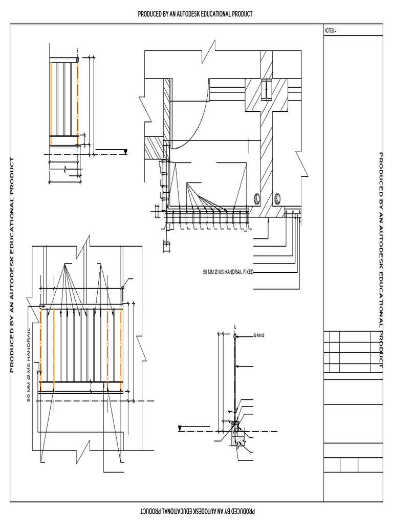 Balcony Railing Detail Drawing | PDF | Buildings And Structures
