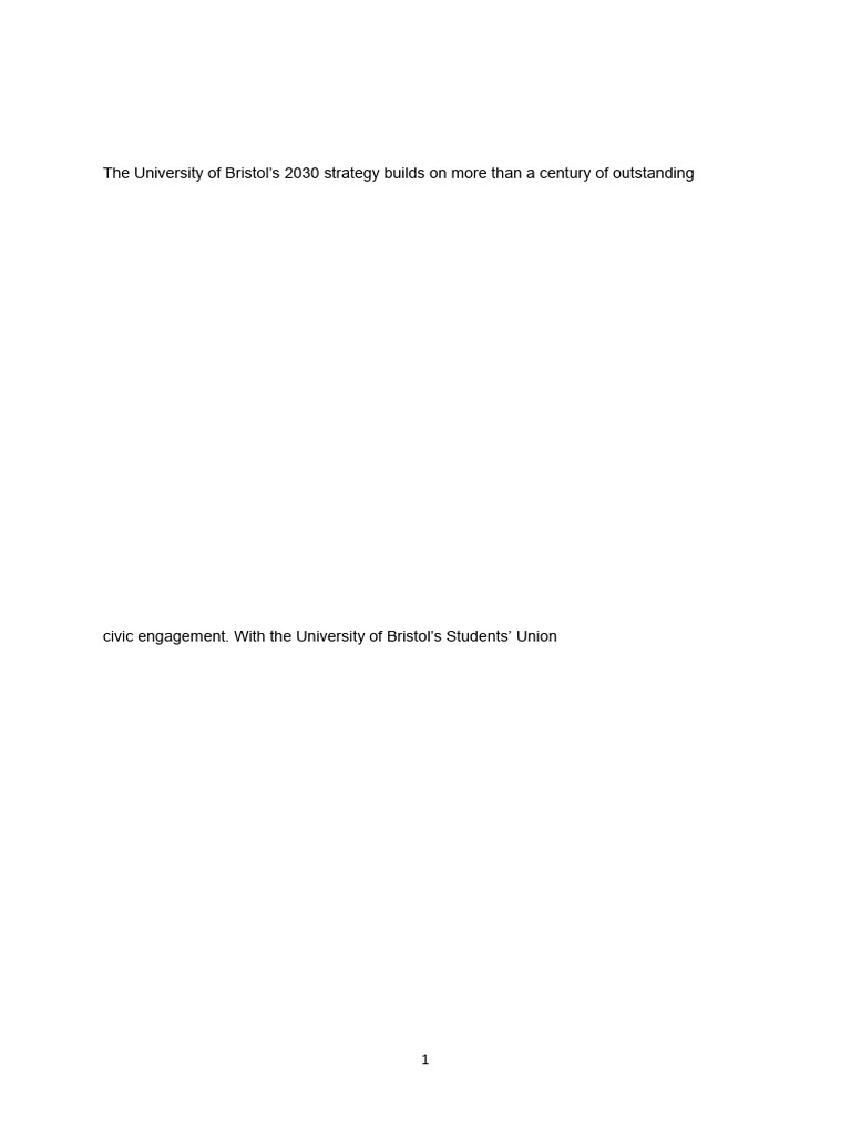 University of Bristol Strategy 2022-2030 | PDF | Sustainability ...