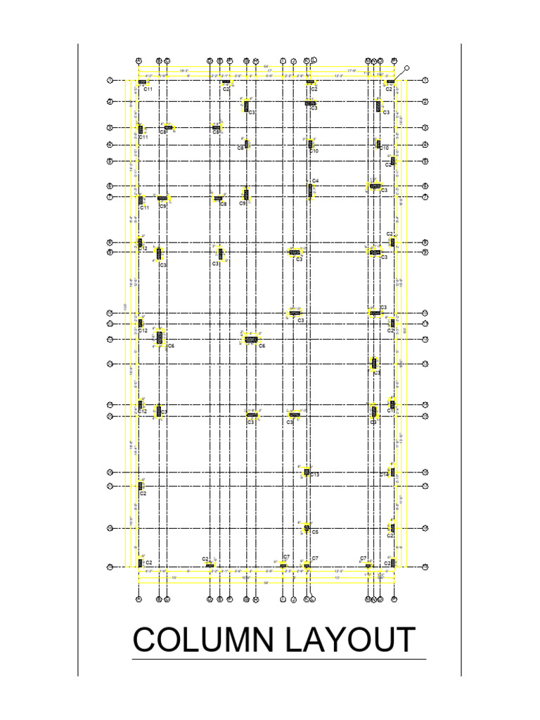 Column Measurements and Layout Guide | PDF