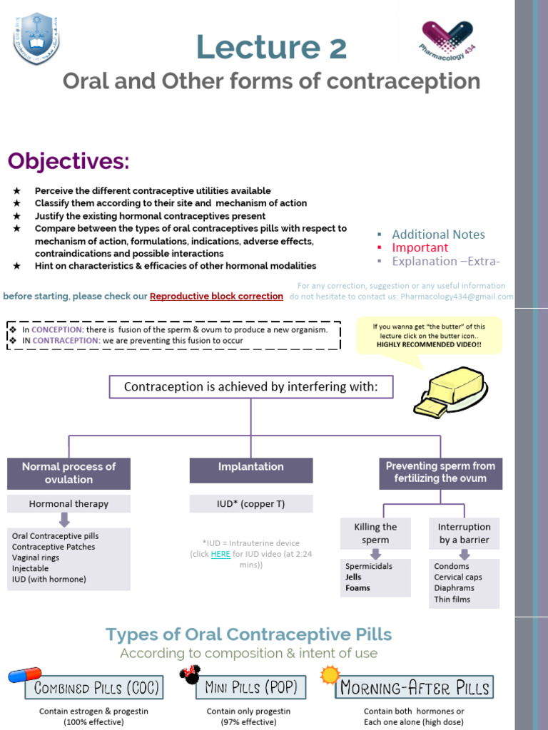 2-Oral contraceptives | PDF | Combined Oral Contraceptive Pill | Birth ...