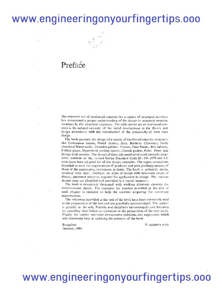 Advanced Reinforced Concrete Design (IS 456-2000) by N Krishna | PDF