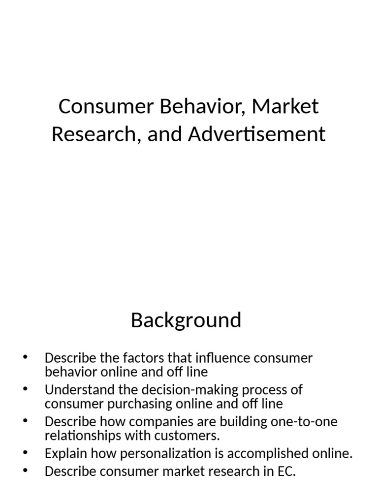 Cosnumer Behaviour and Online Advertisiement | PDF | Consumer Behaviour ...