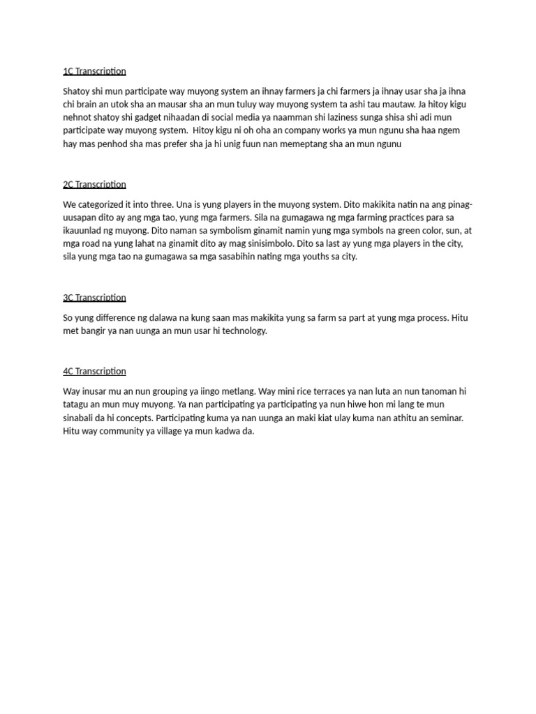 Transcription C | PDF