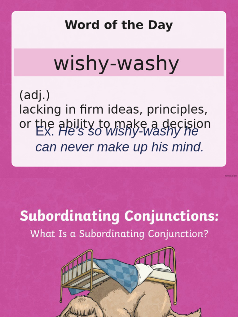 Mastering Subordinating Conjunctions | PDF | Sentence (Linguistics ...