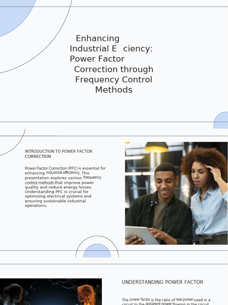 Slidesgo Enhancing Industrial Efficiency Power Factor Correction ...
